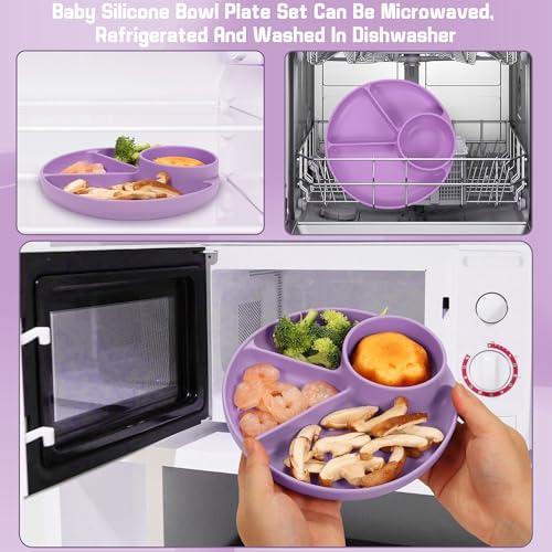 MIICASA Silicone Baby Feeding Set Perfect for Toddler Weaning