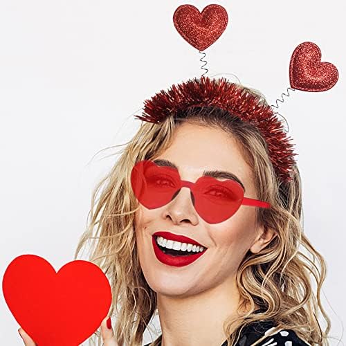 Valentines Day Heart Headband and Sunglasses Set