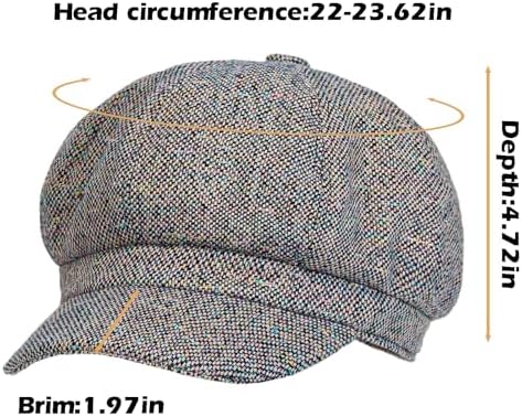 PanPacSight Womens Wool Cabbie Beret