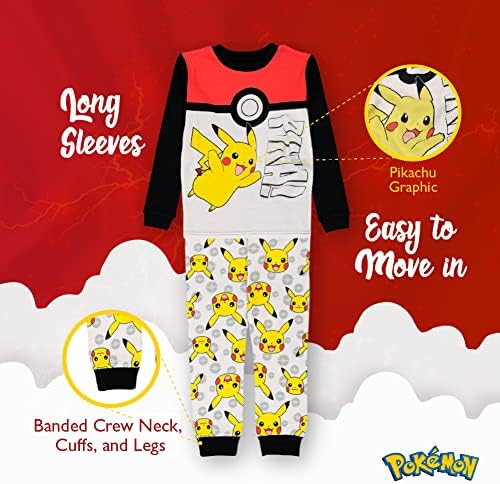 Pokemon Boys Pajama Set Sleepy Comfort