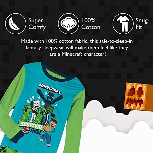 Minecraft Kids Pajama Set Fun comfy for boys