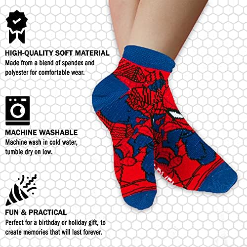 Marvel Spider-Man Socks for Boys 10 Pair