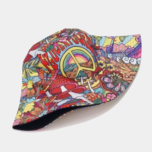 Unisex Reversible Bucket Hat For Women Men Fashionable Day Out Travel