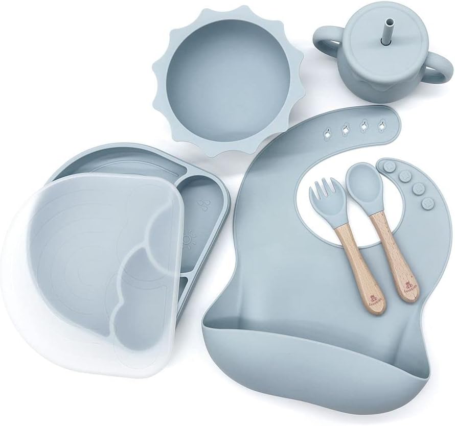Luxekids - Silicone Baby Feeding Set Safe Leak-Proof Baby Essentials for Toddler