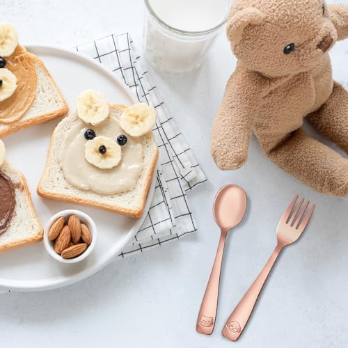 DRKIO 6-Piece Stainless Steel Toddler Utensils Set
