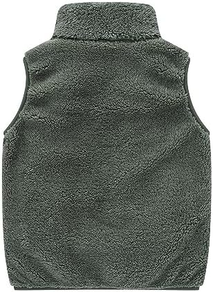 Stylish Toddler Boys Girls Fleece Vest for Kids - Fall Winter Warm Outwear