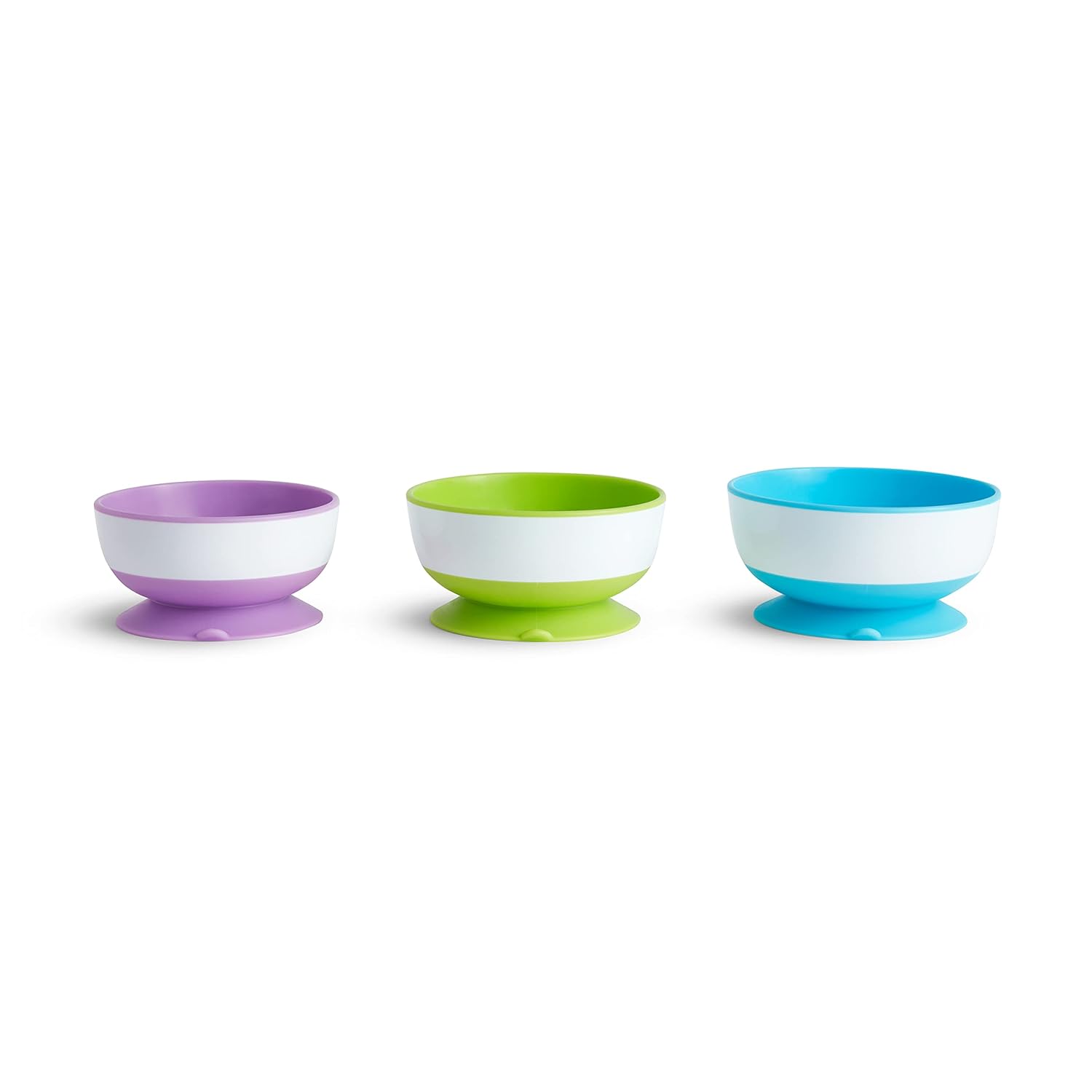 Munchkin Gentle Dip Spoon Stay Put Suction Bowl Set 3 Packs