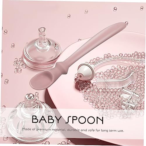 Toyandona 1-Piece Silicone Training Spoon for Infants