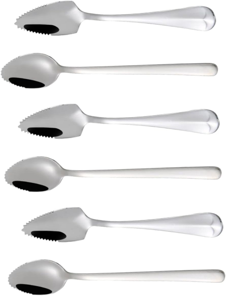 CIMAXIC 6-Piece Steel Fruit Puree Training Spoons