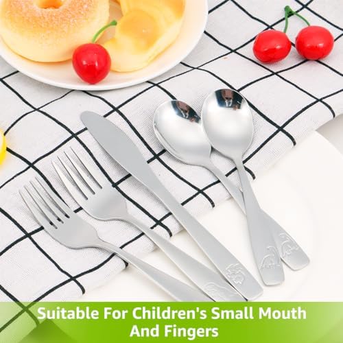 Stainless Steel Dinosaur Kids Flatware Set