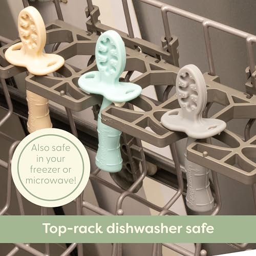 UpwardBaby - Safe Style 3-Pack Silicone Baby Feeding Spoons With Anti-Choke