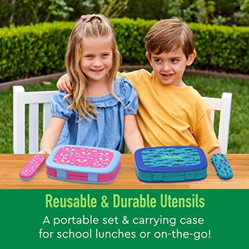 Bentgo Kids Utensil Set - Durable Lunchtime Accessories with Storage