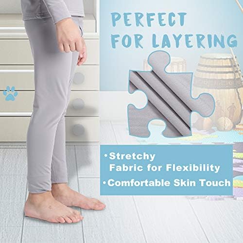 MANCYFIT Thermal Underwear for Boys - Fleece Liner
