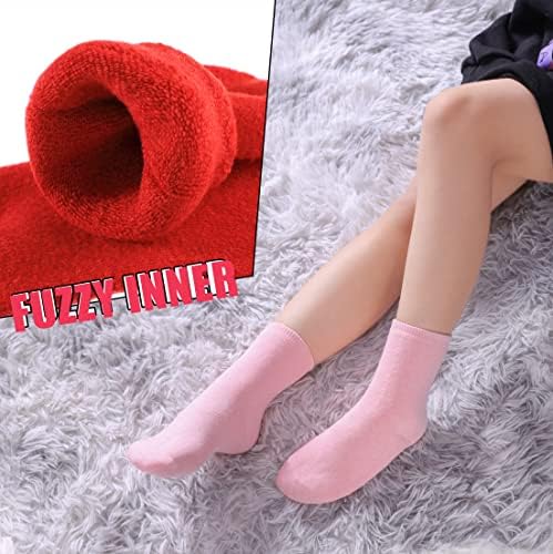 MQELONG Winter Warm Wool Socks for Kids 6 Pairs