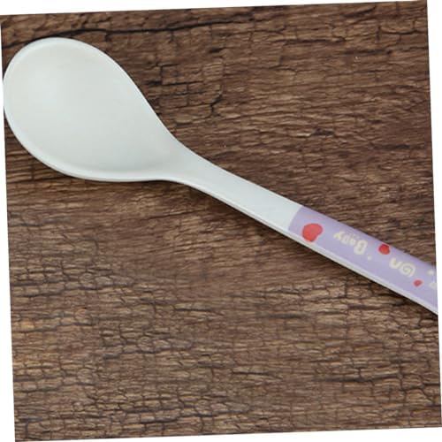Mixed-Material 4-Piece Self-Feeding Spoons Child-Friendly Design
