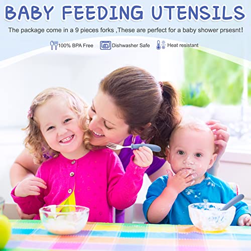 Chumia 9-Piece Stainless Steel Toddler Forks