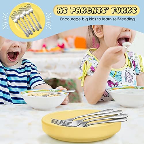 E-far Stainless Steel Kids Forks 6-Piece Set