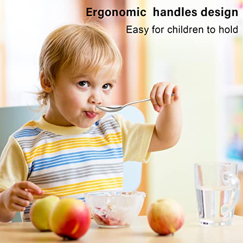 Sturdy Stainless Steel Flatware Set for Toddlers