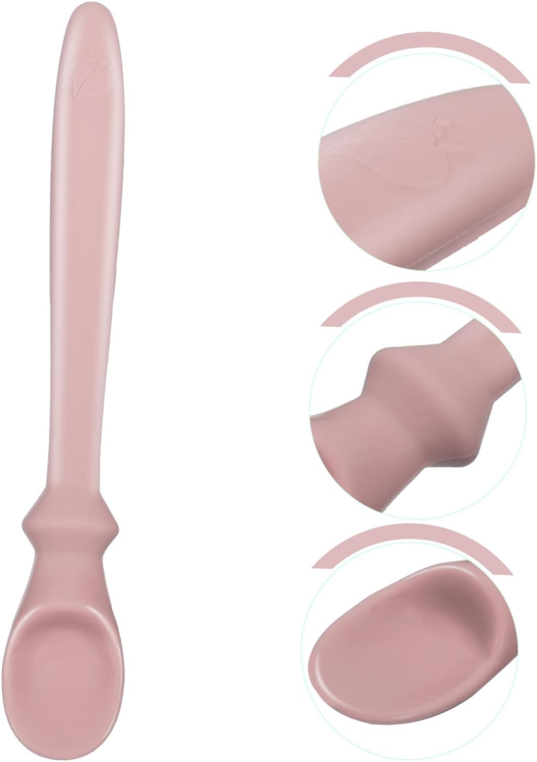 Toyandona 1-Piece Silicone Training Spoon for Infants