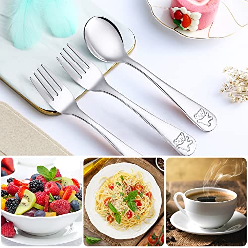 Sturdy Stainless Steel Flatware Set for Toddlers