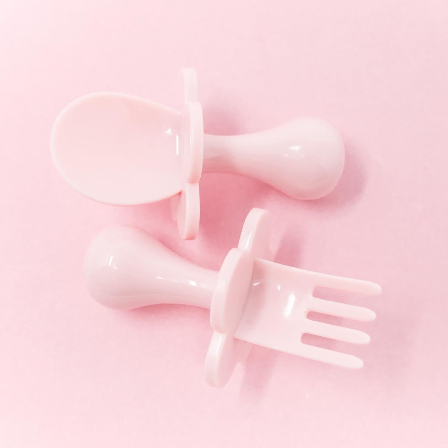 Grabease Toddler Utensils BPA-Free Blush Set