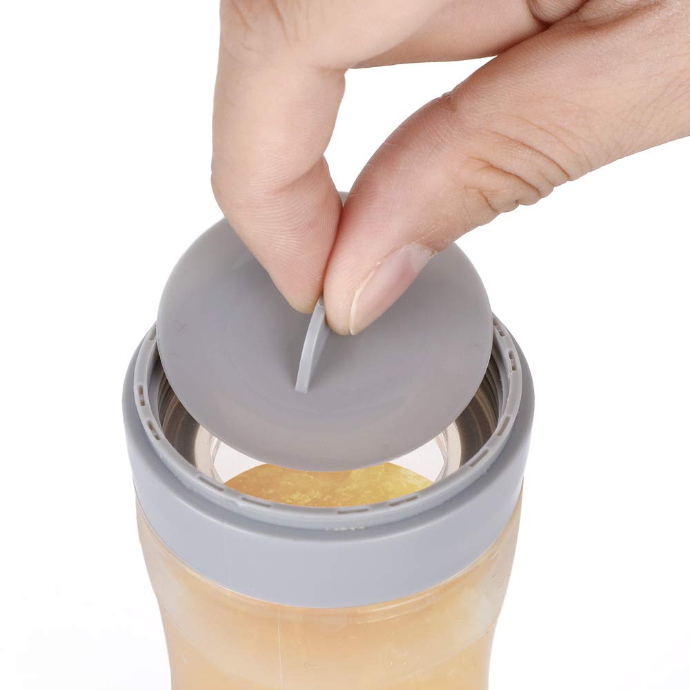 Haakaa Silicone Baby Food Feeding Spoon Grey