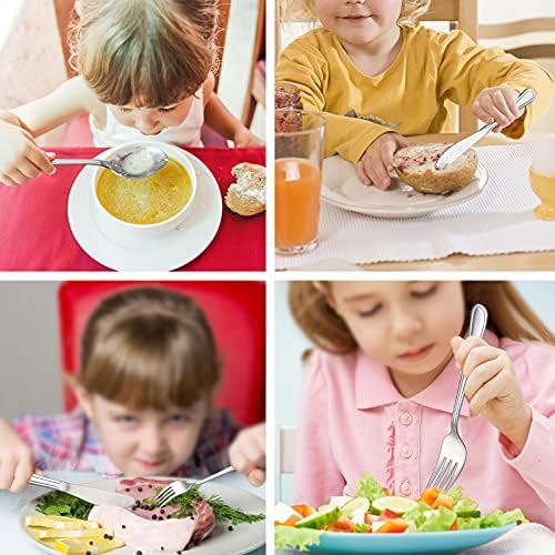 LIANYU 15-Piece Kids Silverware Set for Toddlers