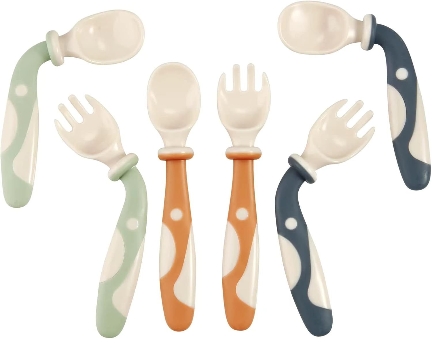 Bendable Spoons Forks for Babies Easy Self-Feeding
