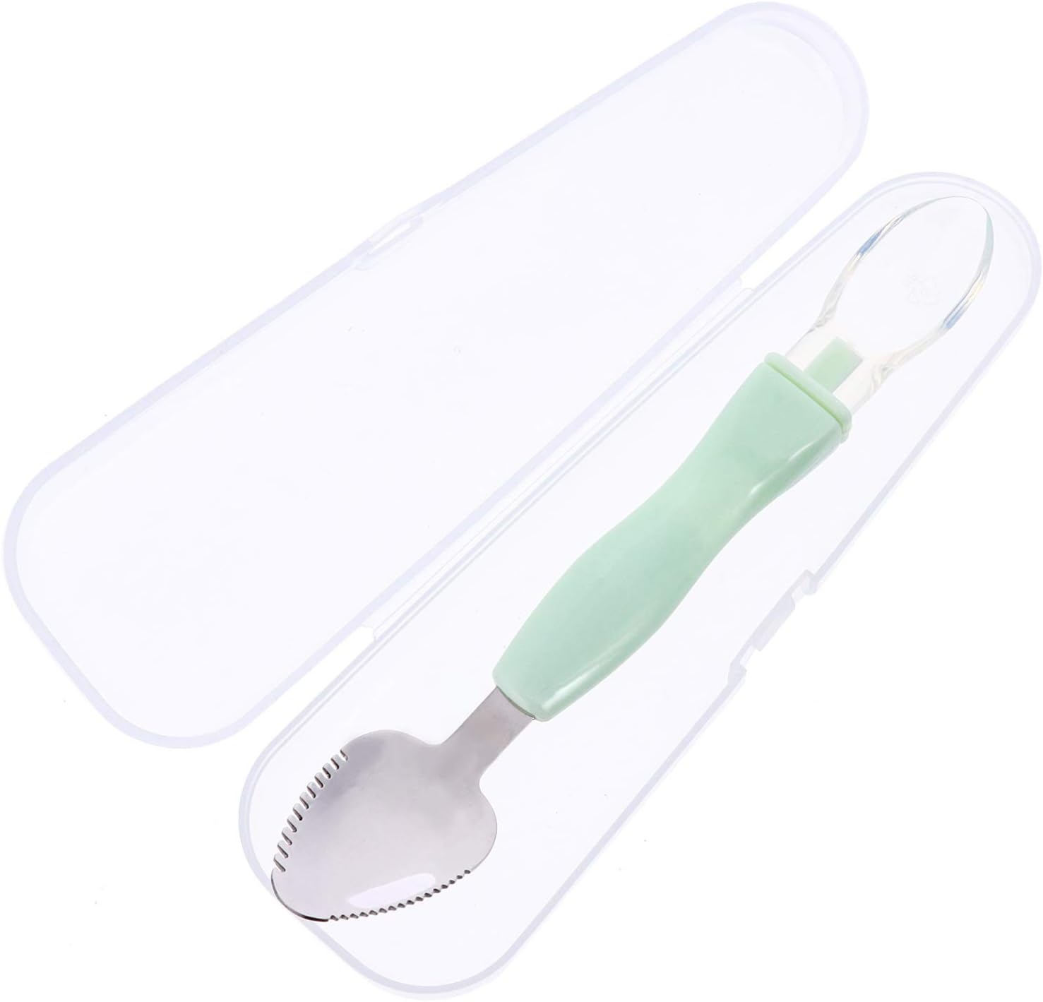 Twin silicone feeding spoons for kids