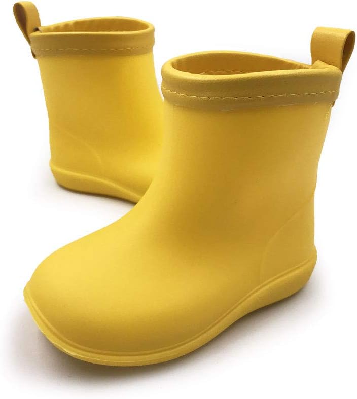 Ammoj Baby Kids Easy On Rain Shoes Boots for Toddler Little Kid