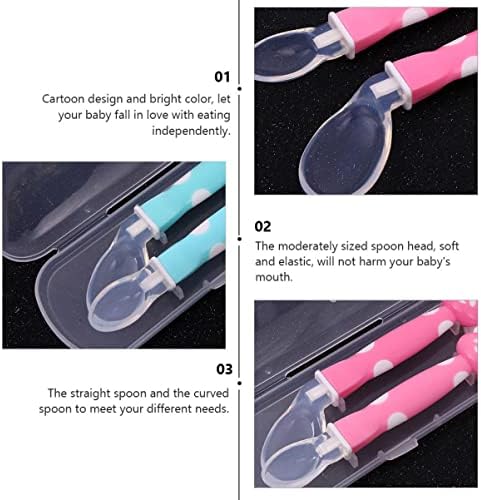Safe Durable Cartoon Silicone Spoons for Kids
