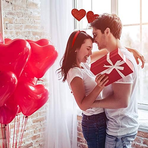 Romantic Valentines Day Heart Headband and Sunglasses Bundle