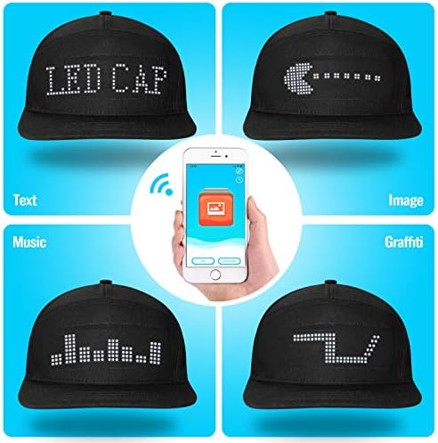 VIBRANT GR_paraexpress LED Graffiti Hat for Parties