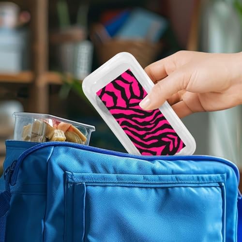 Zebra Tiger Leopard Pink Print Stainless Steel Flatware Set with Travel Case