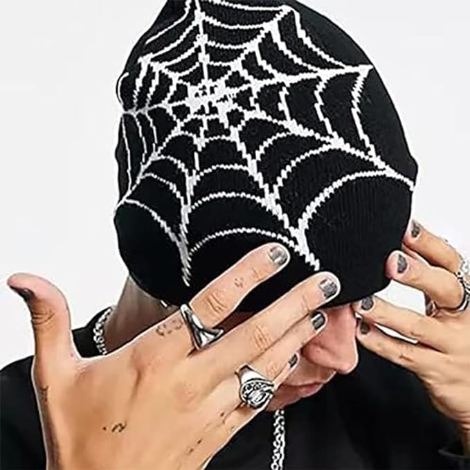 Stylish Premium Y2K Gothic Skull Beanie Women Mens Winterr Outdoor