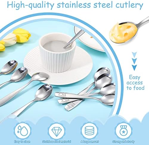 Pimoys 9 Piece Toddler Spoons Set