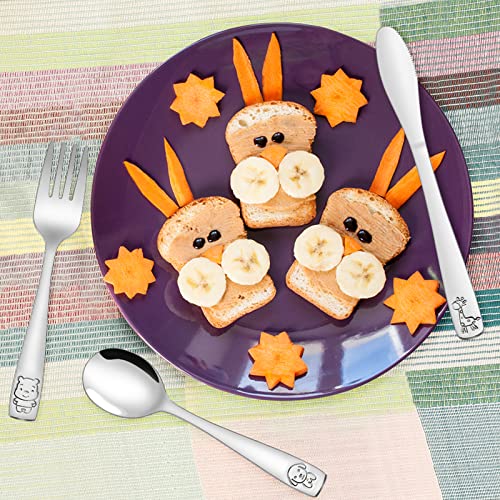 VITEVER Toddler Kids Utensils Set for BirthdaysChristmas
