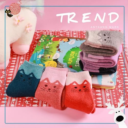 ANTSANG Merino Wool Hiking Socks for Toddlers