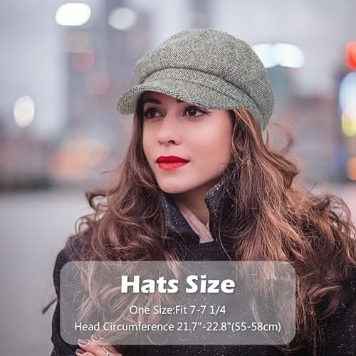 PanPacSight Womens Wool Cabbie Beret