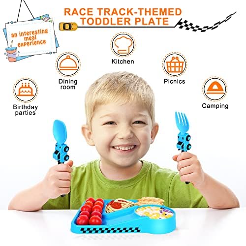 Construction Fun Toddler Plate Set Perfect for Birthdays and Stocking Stuffers
