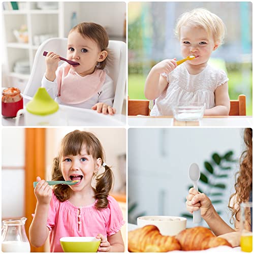 Vicloon Silicone Baby Feeding Spoons 7 PCS