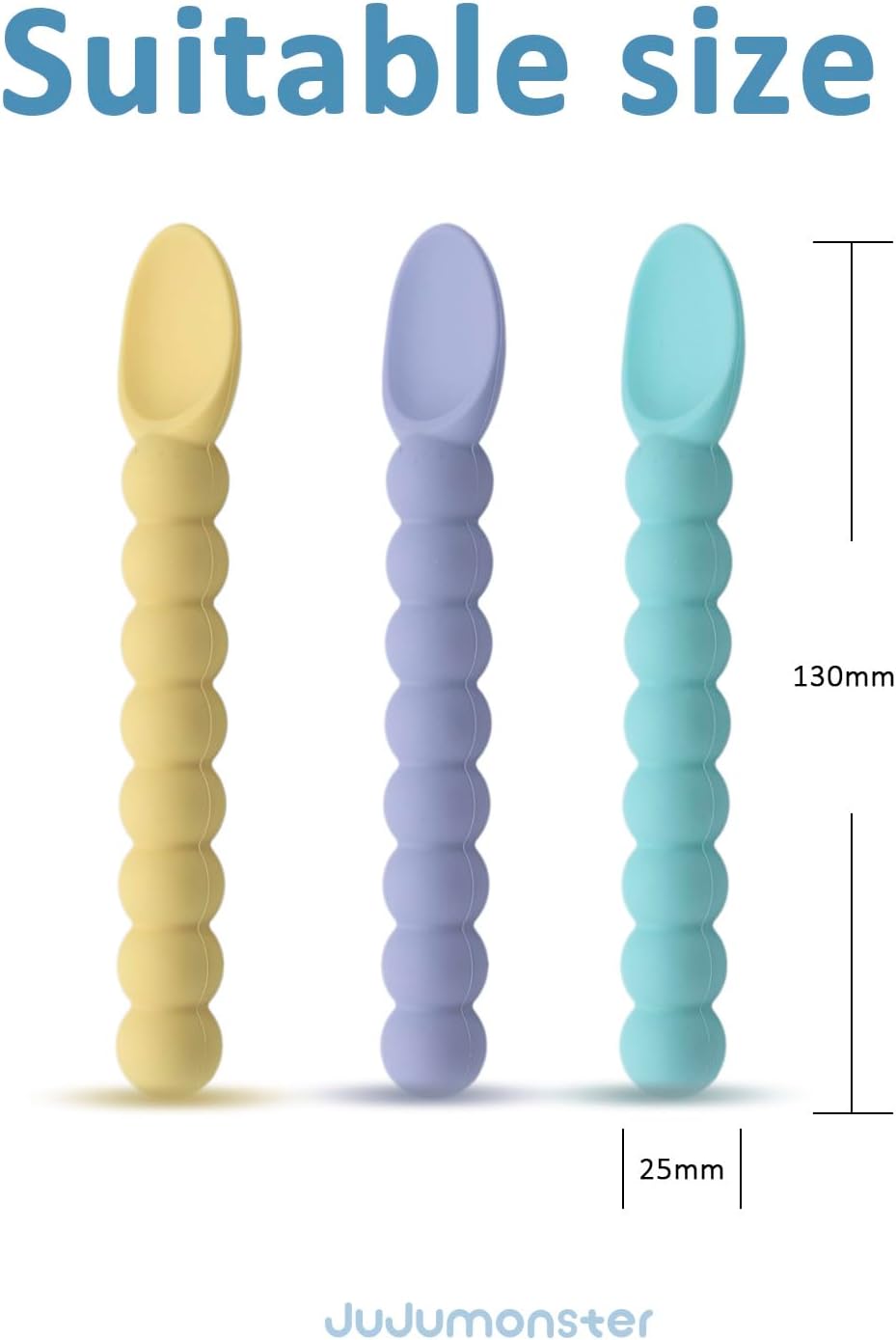 JUJUMONSTER Pearl Spoon BPA-Free Ergonomic for Babies