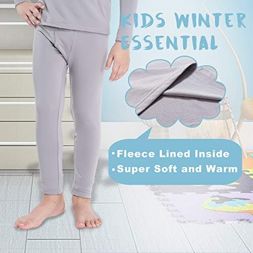 MANCYFIT Thermal Underwear for Boys - Fleece Liner