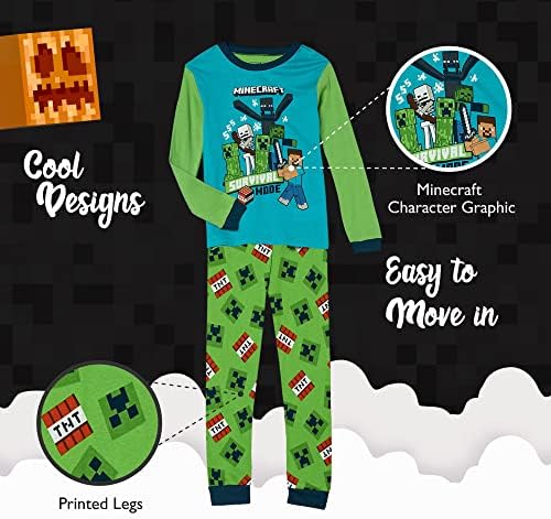 Minecraft Kids Pajama Set Fun comfy for boys