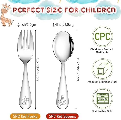 LIANYU Toddler Utensils Set