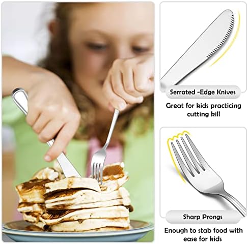 E-far 12-Piece Kids Silverware Set