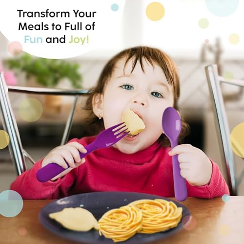 16-Piece Toddler Flatware Set - BPA-Free Dishwasher Safe