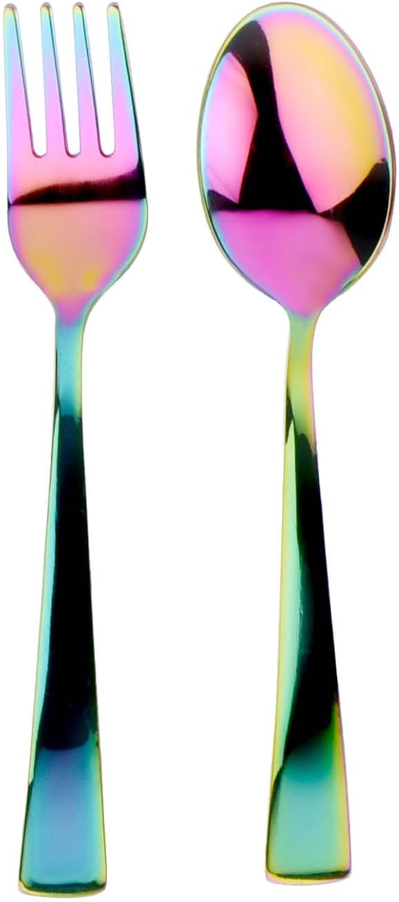 Ahimsa Stainless Steel Fork Spoon Set Kids Feeding Set