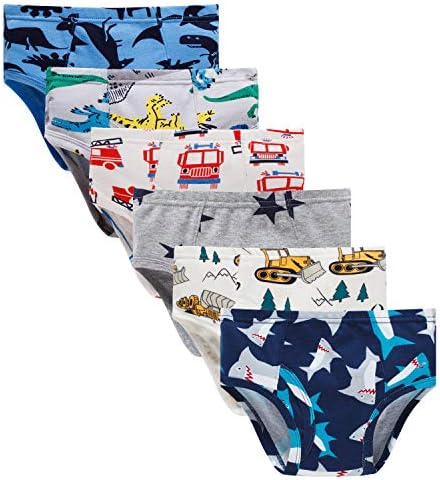 Boboking Soft Dinosaur Truck Toddler 100 CottonBriefs