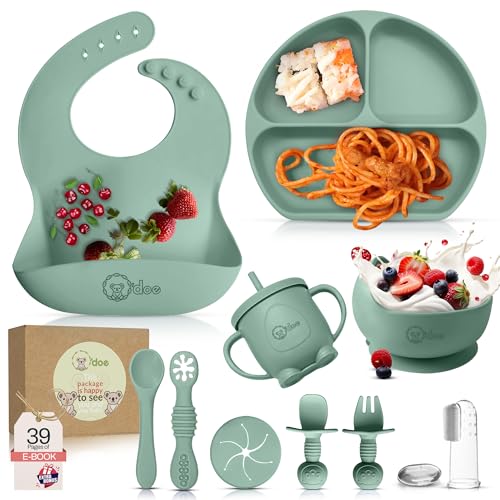 Odoe 11-Piece BPA-Free Silicone Baby Feeding Set